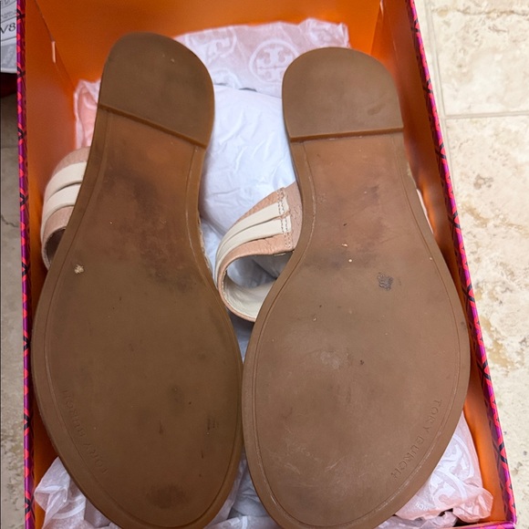 Tory Burch Tan and Cream Sandals - Picture 2 of 3